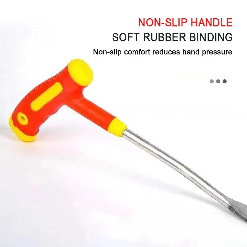 Siopsrl| HerbMaster Garden Spade | 3-Tine Stainless Steel | For Weeding & Garlic Harvest