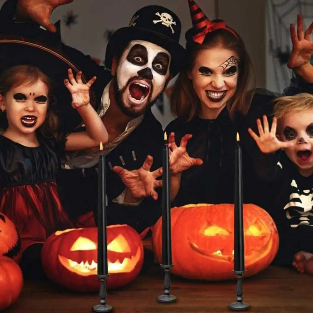Siopsrl| LED candles with flame effect for Halloween decoration