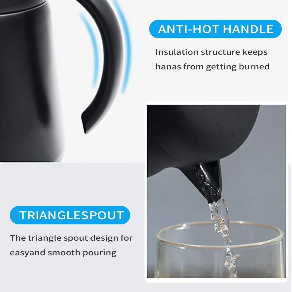 siopsrl | ThermoBrew Insulated Carafe | Stainless Steel 304 | Double-Walled & Vacuum Insulated | 6h Hot / 12h Cold | 0.5 L