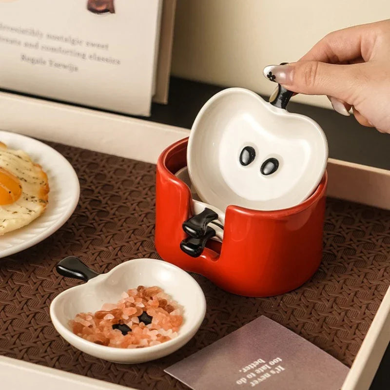 Yummy Apple-Shaped Snack Plates