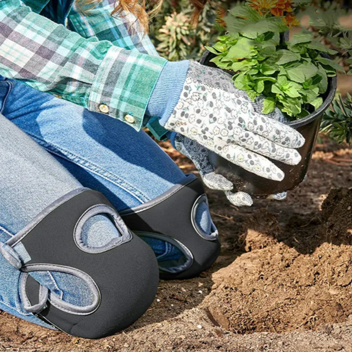 Siopsrl| Ergonomic knee pads for gardening with extra padding for maximum comfort