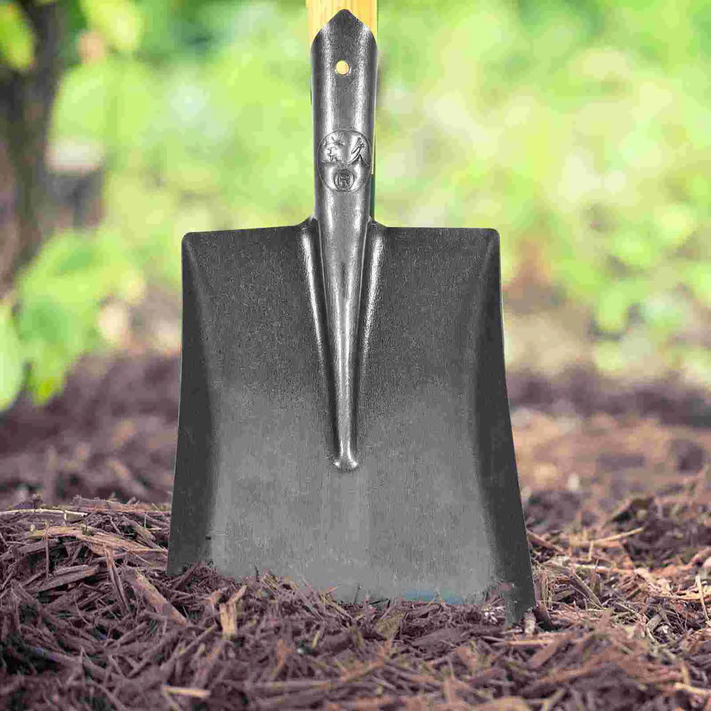 Siopsrl| TerraGrip Garden Spade | Extra Robust & Handy | For Roots & Lawn Edges | Carbon Steel Rust-Free