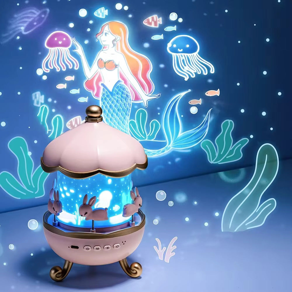 Baby Night Light Projector with White Noise & 21 Colors & 15 Films