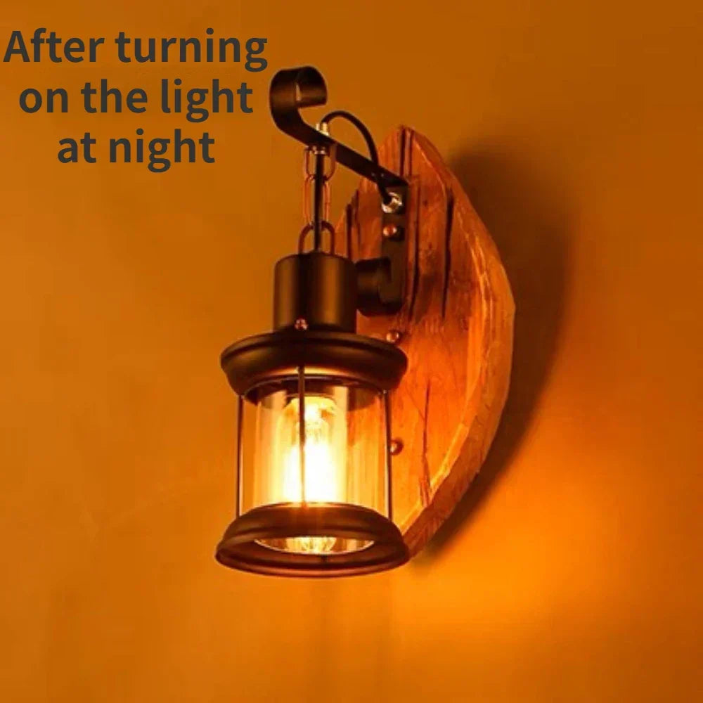 Siopsrl| Retro Lantern Lamp Industrial Lantern Wall Light