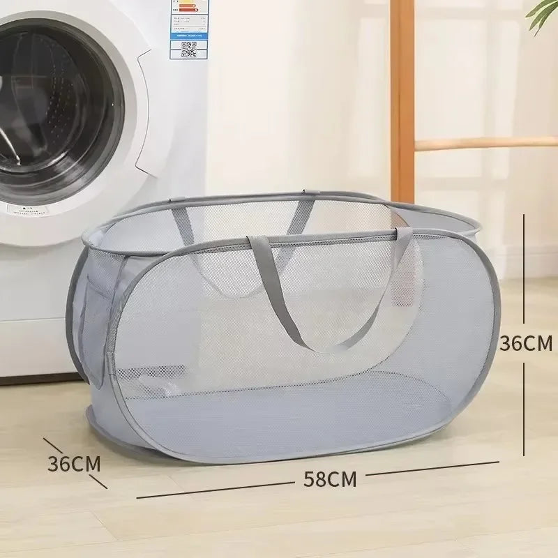 Siopsrl| Laundry Basket Faltix | Pop-Up Design | With Side Pocket & Reinforced Frame | Single or with Double Separation