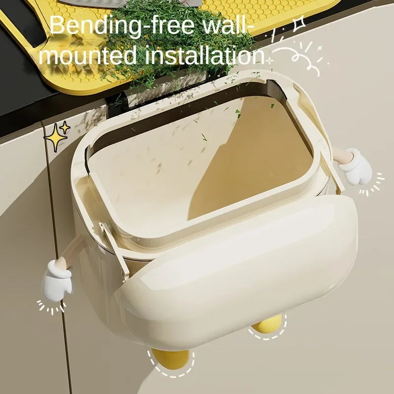 Siopsrl| Surprised Face Hanging Trash Can