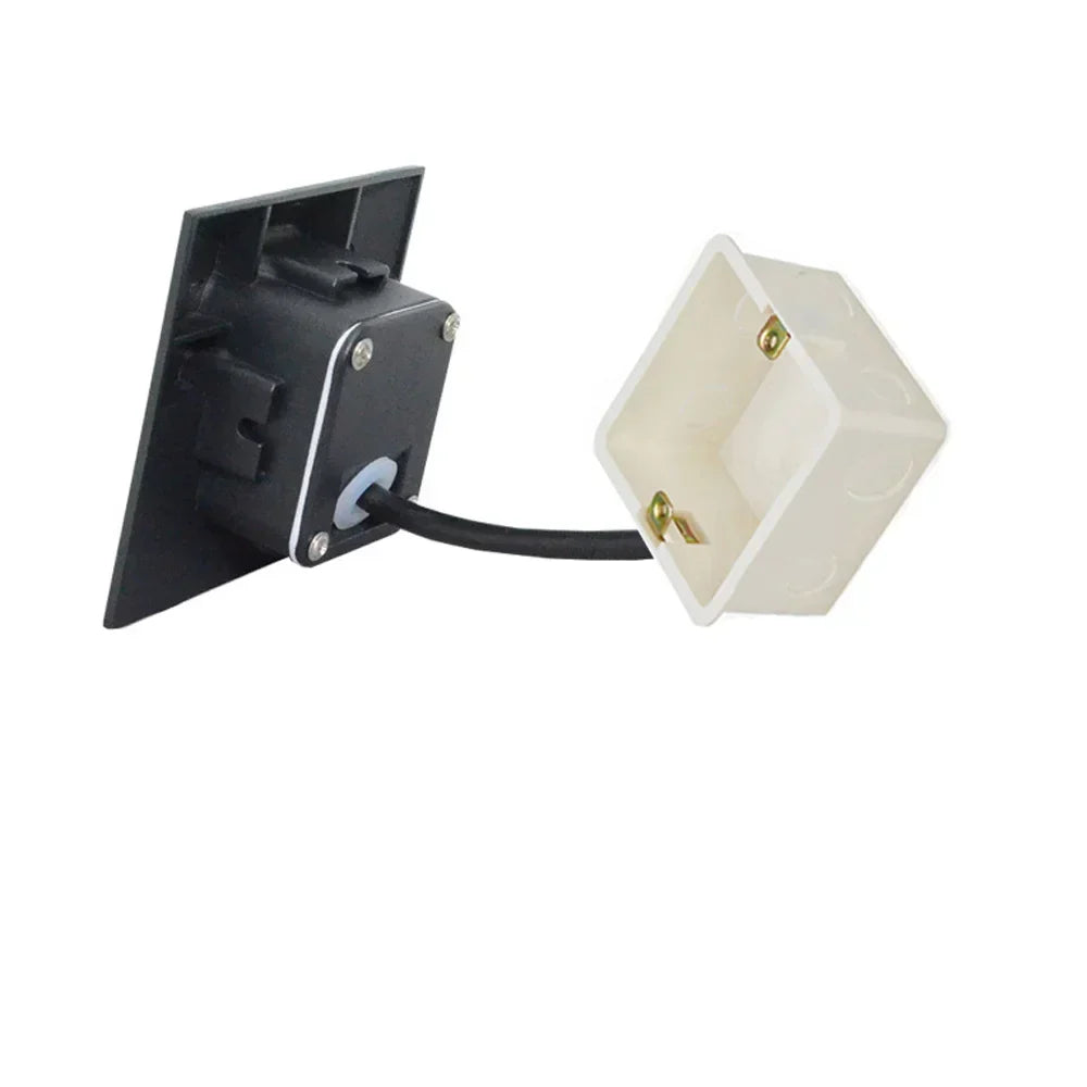Siopsrl| Modern waterproof IP65 LED recessed wall lamp for outdoor lighting - 3W embedded step & staircase balcony portal light