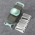 Siopsrl| SchnippelMeister Vegetable Cutter 5-in-1 | Multi Cutter with Collection Container | Grater, Slicer & Dicer | BPA-free & Dishwasher Safe | 27×11×10 cm