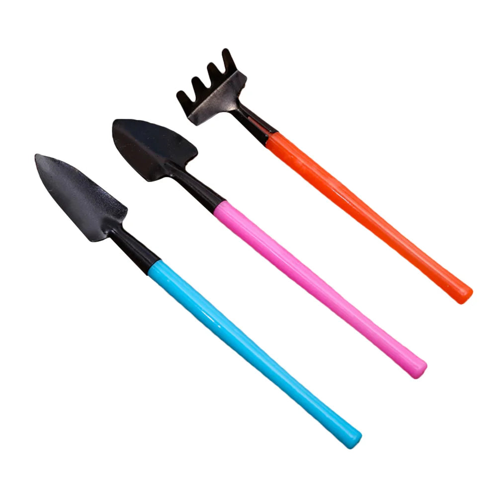 Siopsrl| Florinita 3-piece Mini Garden Tool Set | Hand Trowel, Rake & Shovel | For Houseplants & Bonsai | 22 cm Length