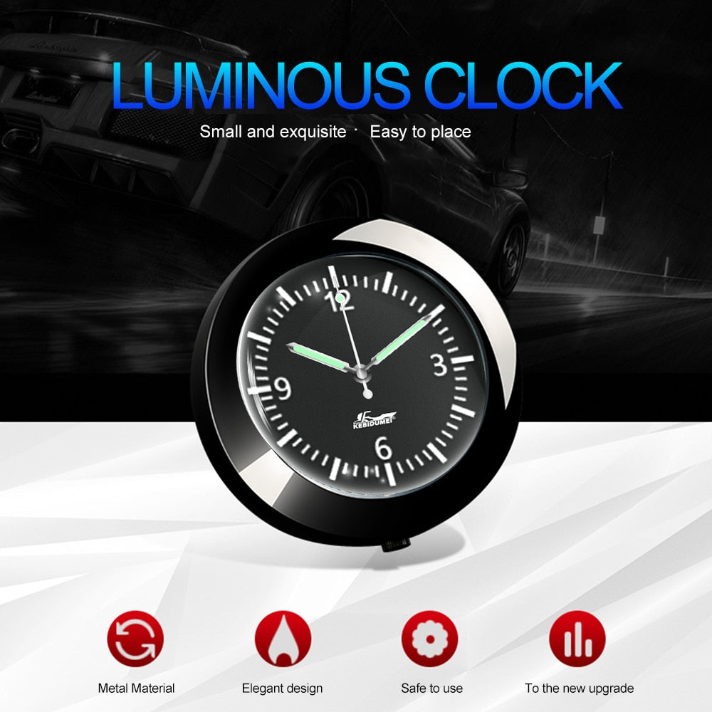 siopsrl | Stick-On Car Dashboard Luminous Clock