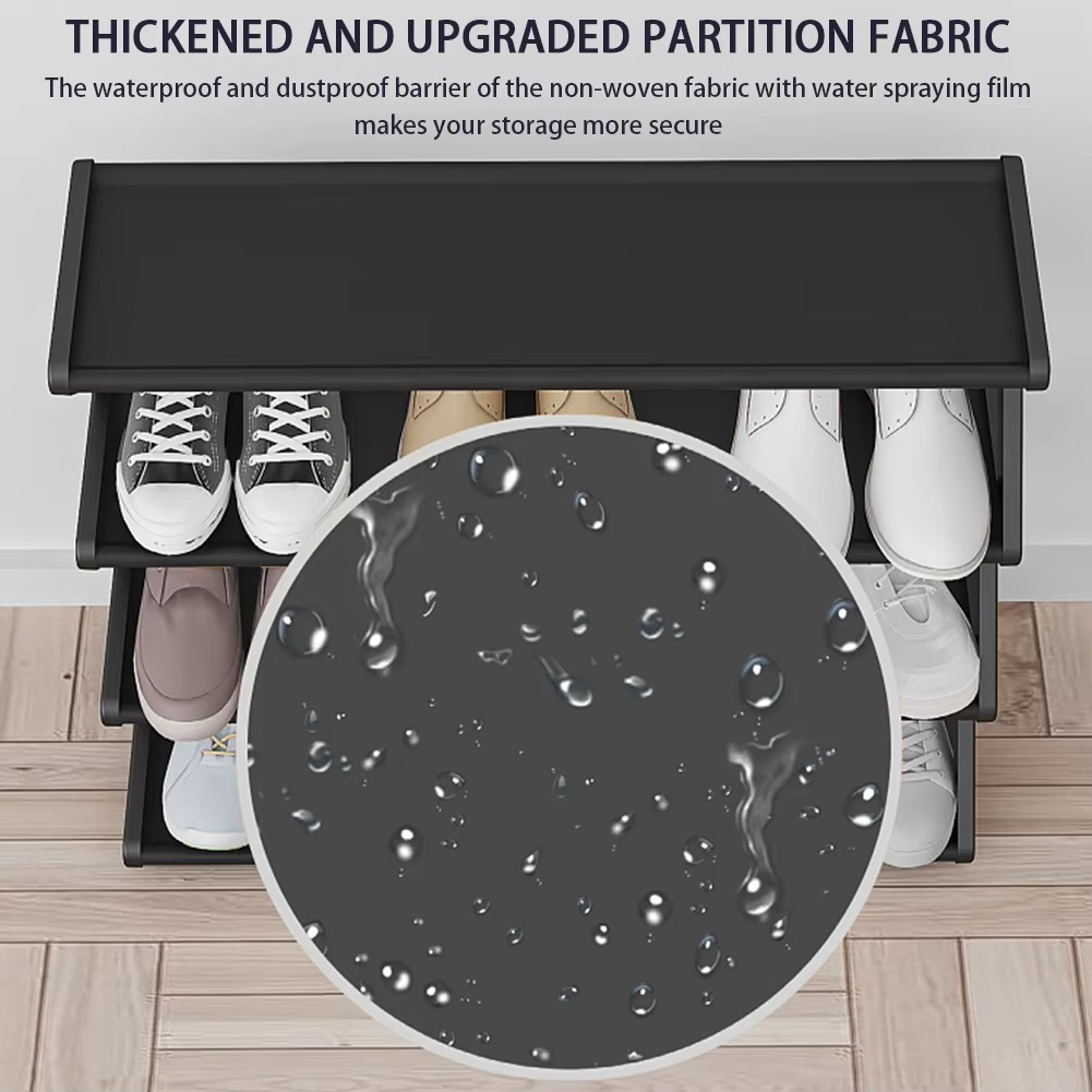 Siopsrl| Compact 4-Tier Bedroom Shoe Organizer