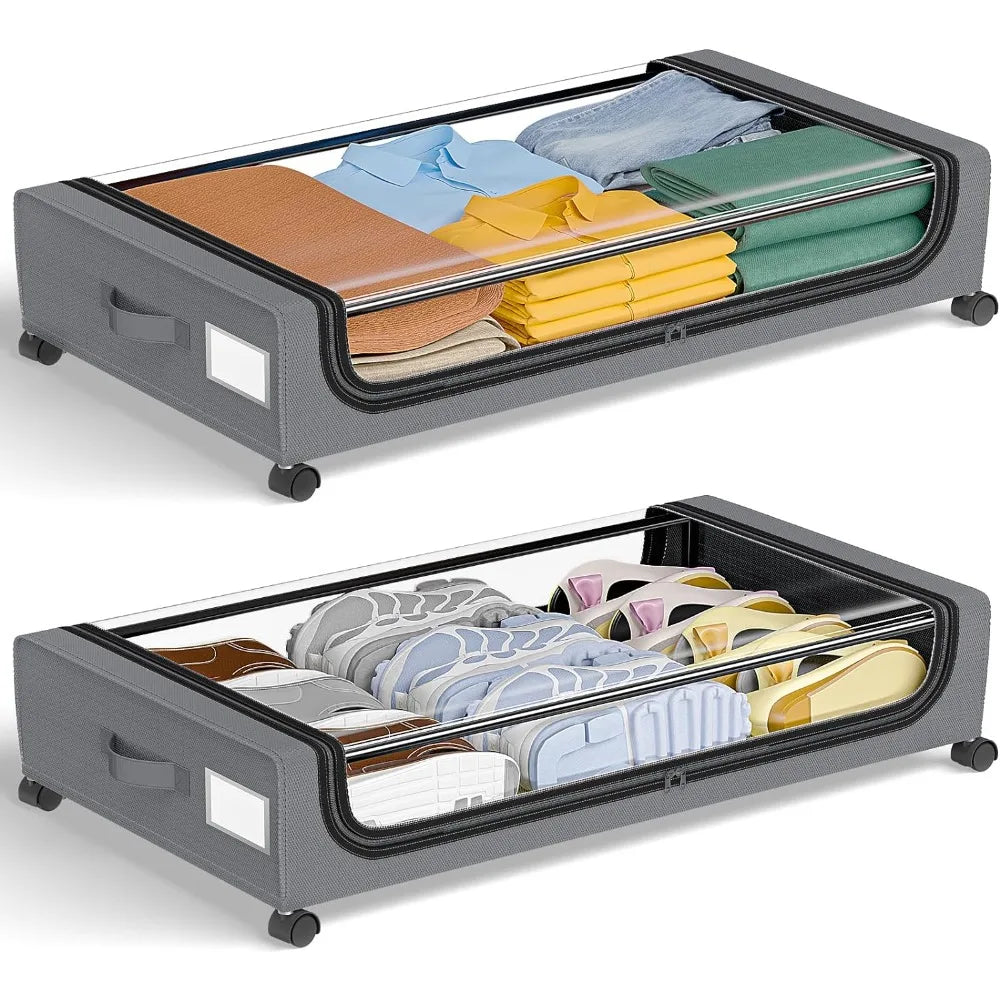 Underbed Storage StackaSiopsrle Wheeled Box Organizer | Siopsrl