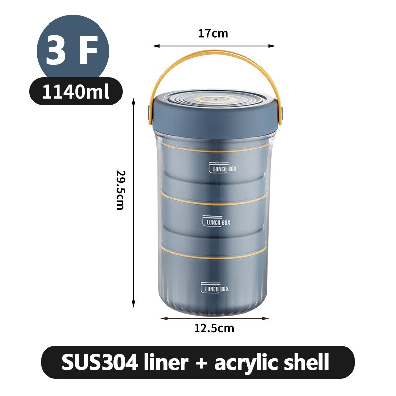 Siopsrl| Stackable Leak-Proof Thermal Lunch Box