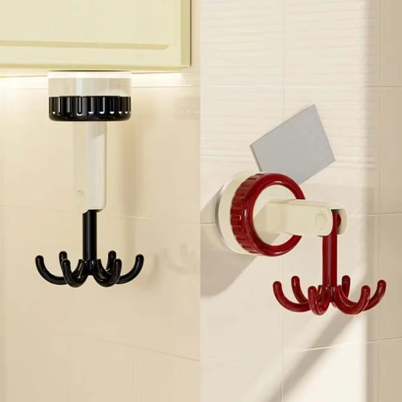Suction Cup Six-Claw Rotating Hook