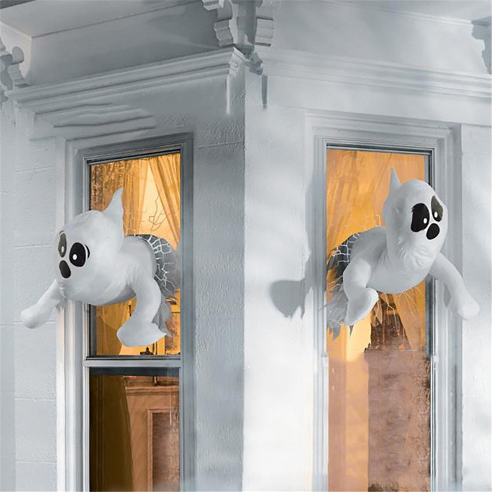 Siopsrl| Window Crashing Ghost Halloween Decoration