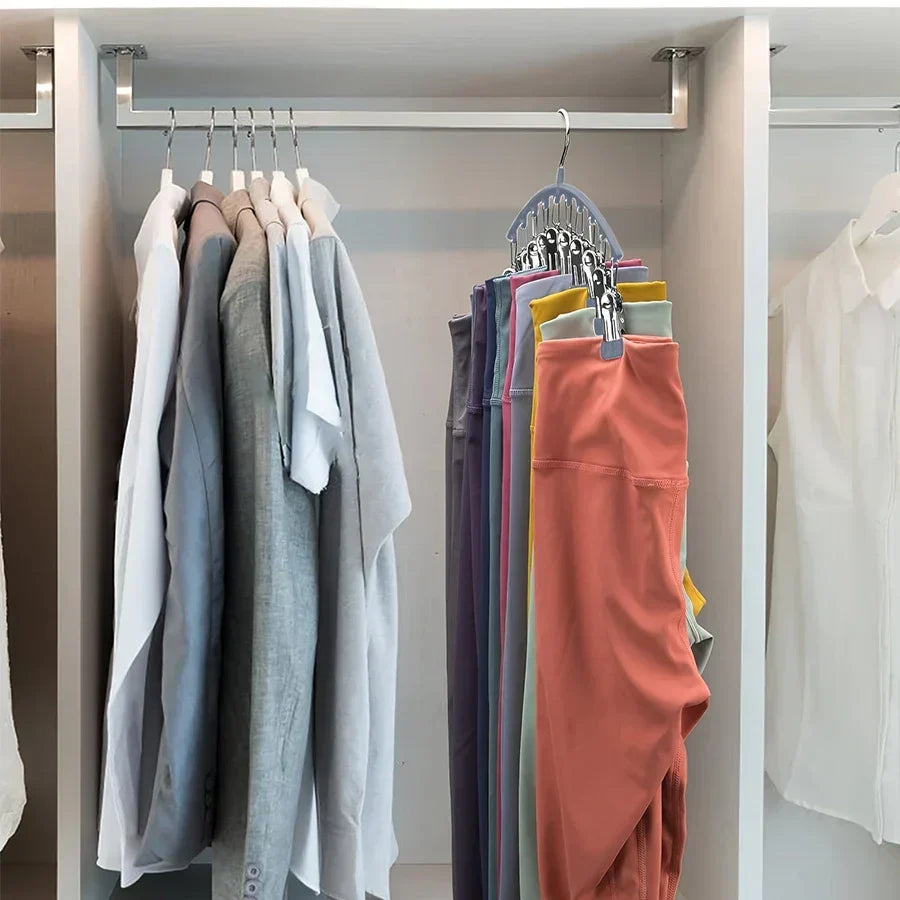 Siopsrl| FlexiClip Leggings Organizer | 10 Clips for maximum storage space | Space-saving & Durable