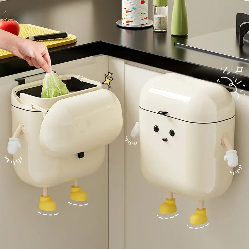 Siopsrl| Surprised Face Hanging Trash Can
