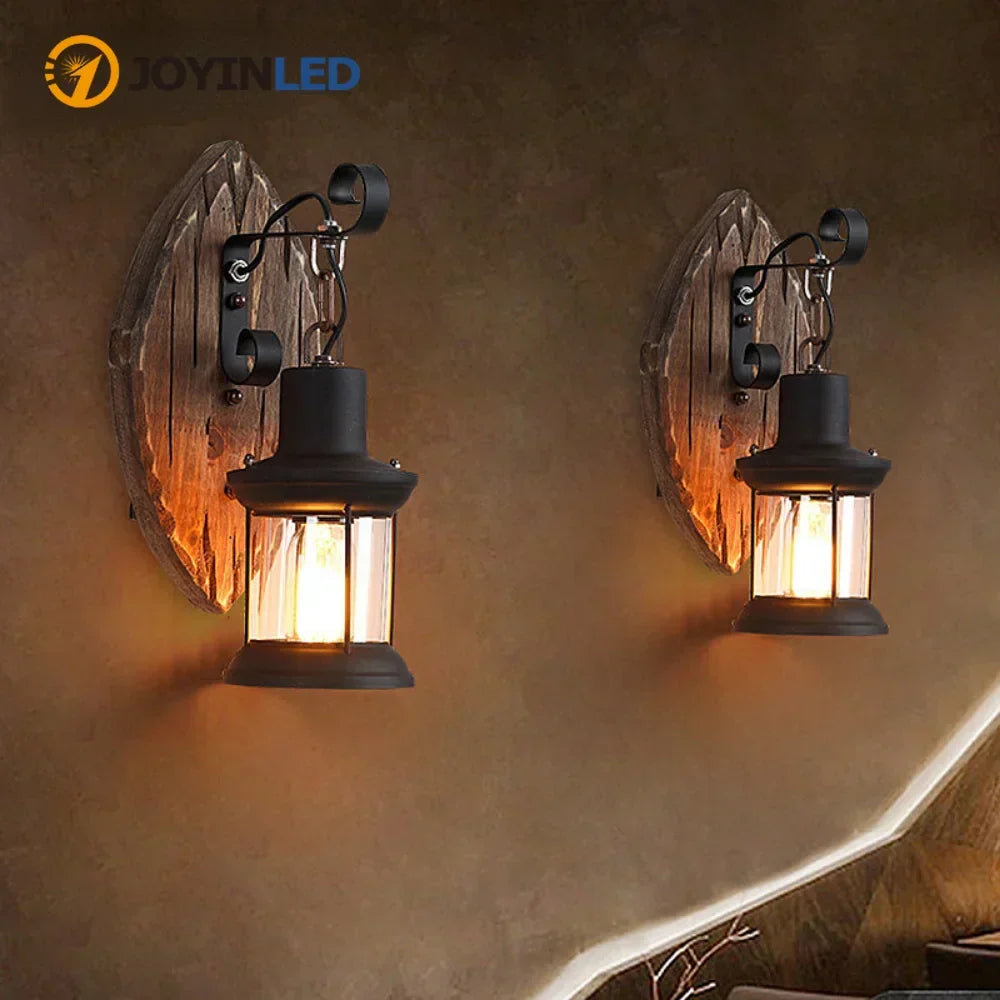 Siopsrl| Retro Lantern Lamp Industrial Lantern Wall Light