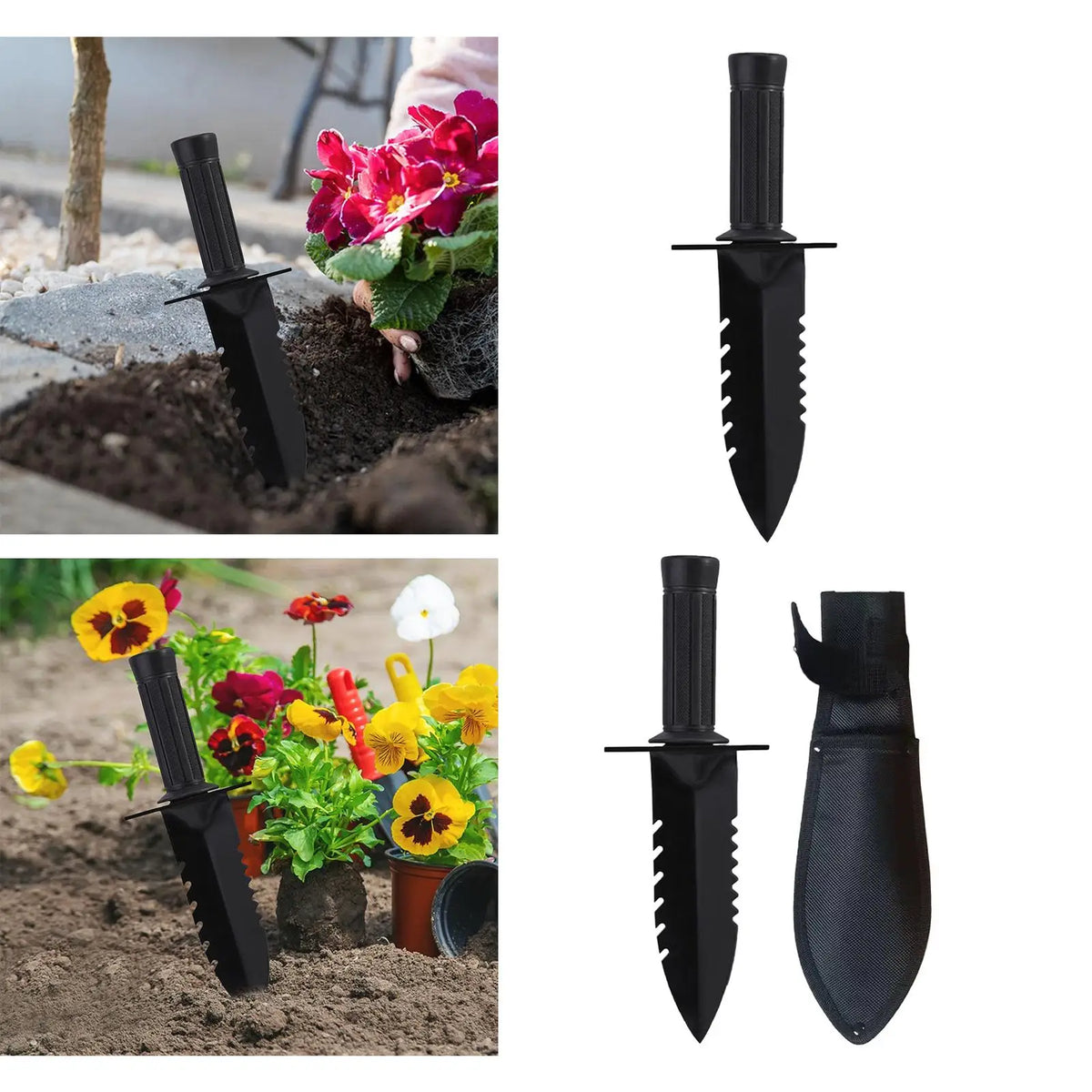 Siopsrl| GardenPro Garden Spade | Sturdy Iron | Ergonomic Handle | Versatile & Practical