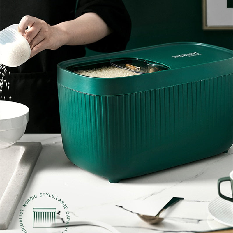 Siopsrl| Large Capacity Grain Container Organizer Box