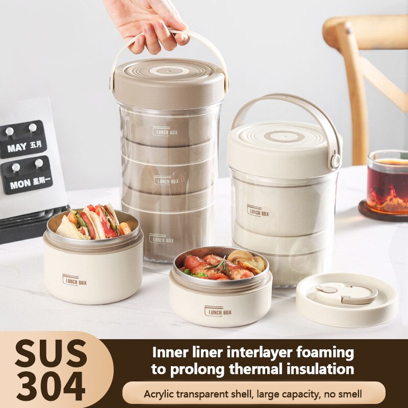 Siopsrl| Stackable Leak-Proof Thermal Lunch Box