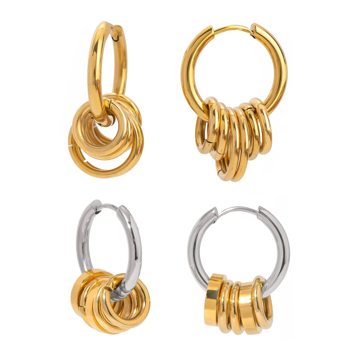 Siopsrl| Dainty Huggie Hoop Spiral Earrings