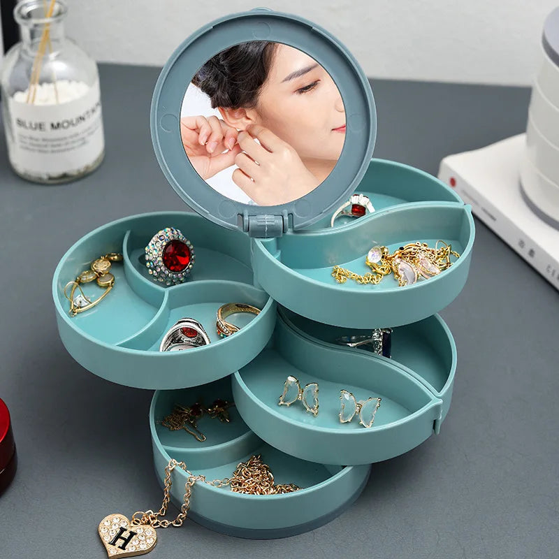 Siopsrl| Multi-Layer Rotating  Jewelry Organizer Storage
