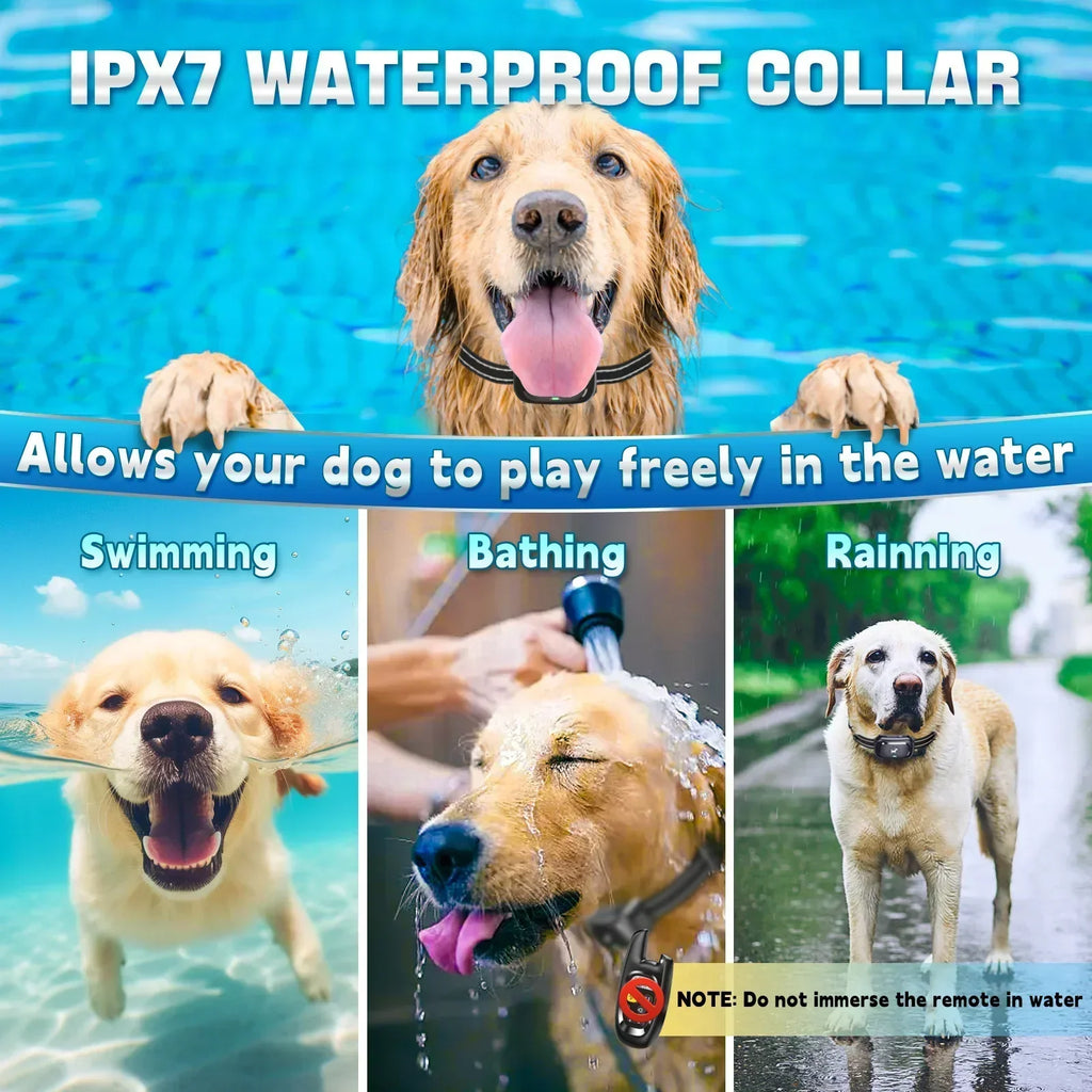 Siopsrl| Dog Training Collar with Remote – Shock Lock, Sound & Vibration Modes, Waterproof, 1600ft Range