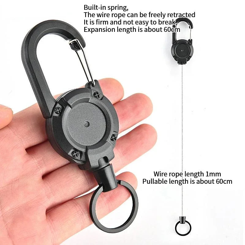 Siopsrl| Anti-theft Metal Elastic Keychain