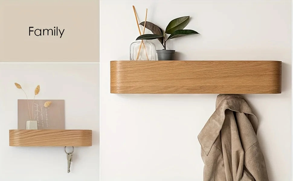 NordicHide Rack Wall wardrobe with shelf & hidden hooks Siopsrl