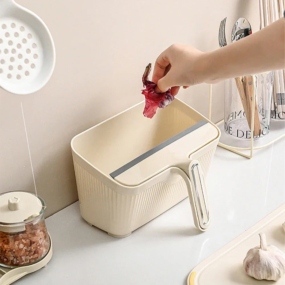 Siopsrl| Mini Desktop Trash Scraper Bin