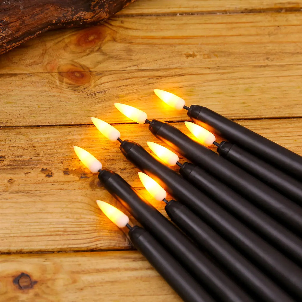 Siopsrl| LED candles with flame effect for Halloween decoration