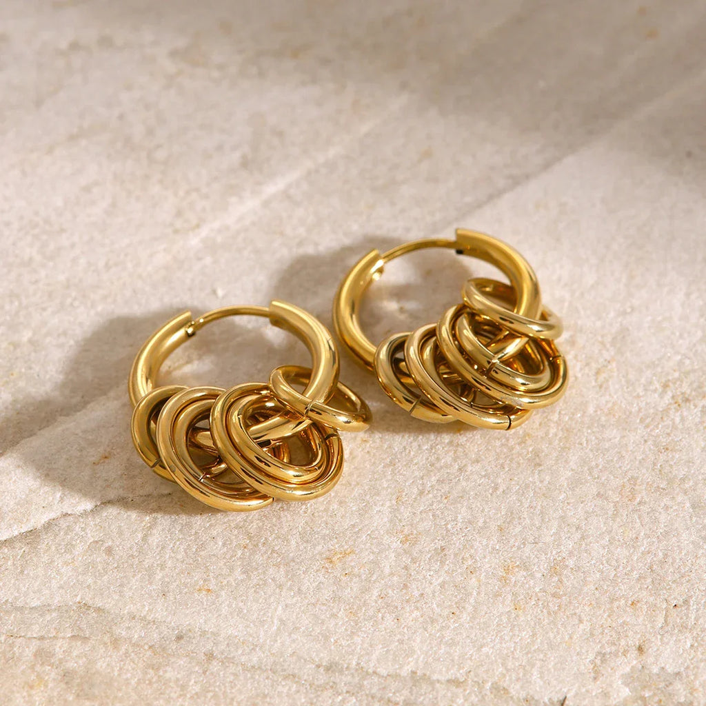 Siopsrl| Dainty Huggie Hoop Spiral Earrings