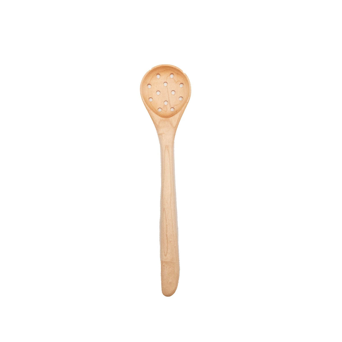 Round Wooden Spoon with Holes
