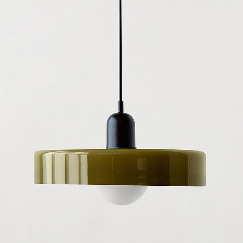Siopsrl| Coloured Glass Pendant Light – Elegant Bauhaus-Style Hanging Lamp for Living Room & Dining Area