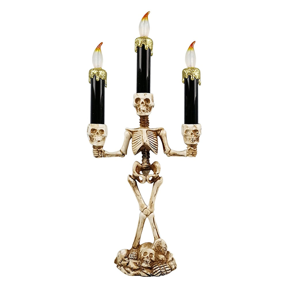 Siopsrl| Scary Skeleton Halloween Candle Lights