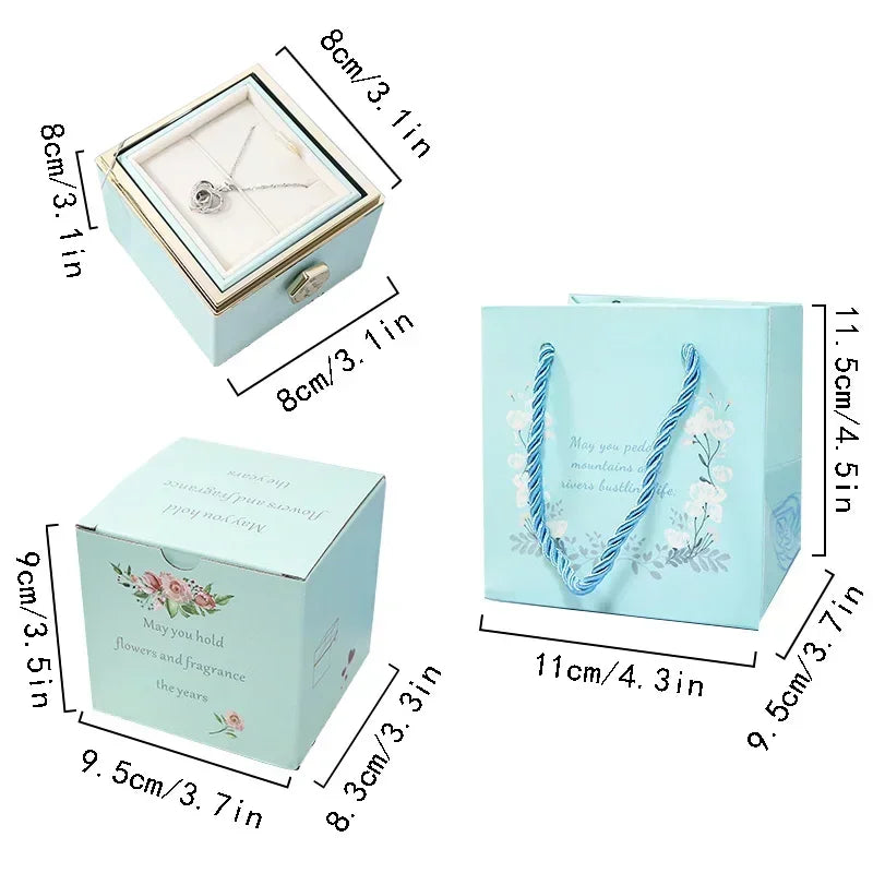 Siopsrl| Eternal Rose Spin Display Jewelry Box