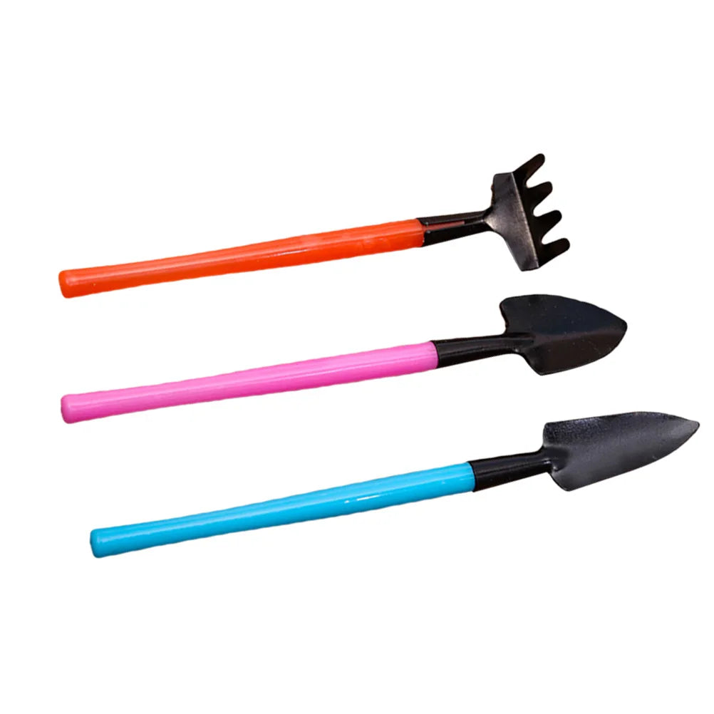 Siopsrl| Florinita 3-piece Mini Garden Tool Set | Hand Trowel, Rake & Shovel | For Houseplants & Bonsai | 22 cm Length