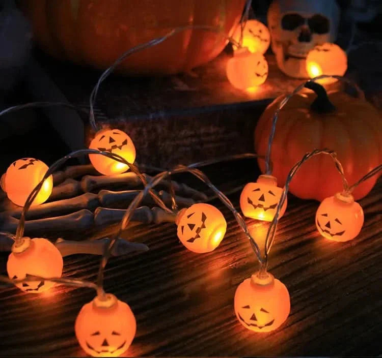 Siopsrl| Halloween LED Pumpkin & Skull String Lights