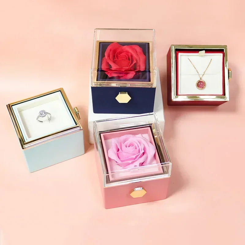 Siopsrl| Eternal Rose Spin Display Jewelry Box