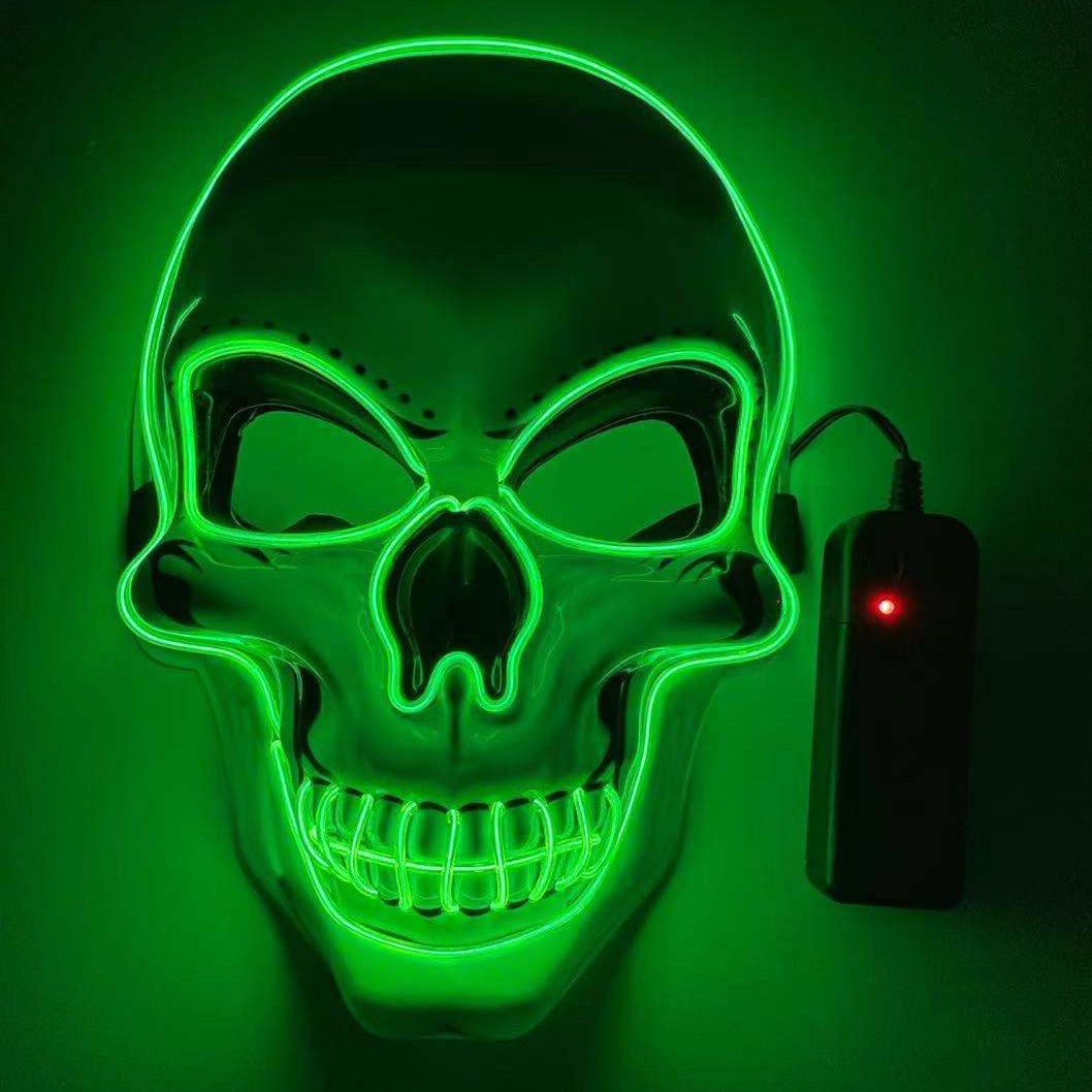 Siopsrl| Neon LED Skeleton Party Mask