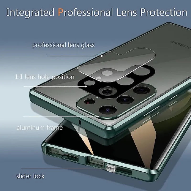 siopsrl | Metal Aluminum Alloy 360 Case with Safety Closure for Samsung Galaxy S24-S23 Series