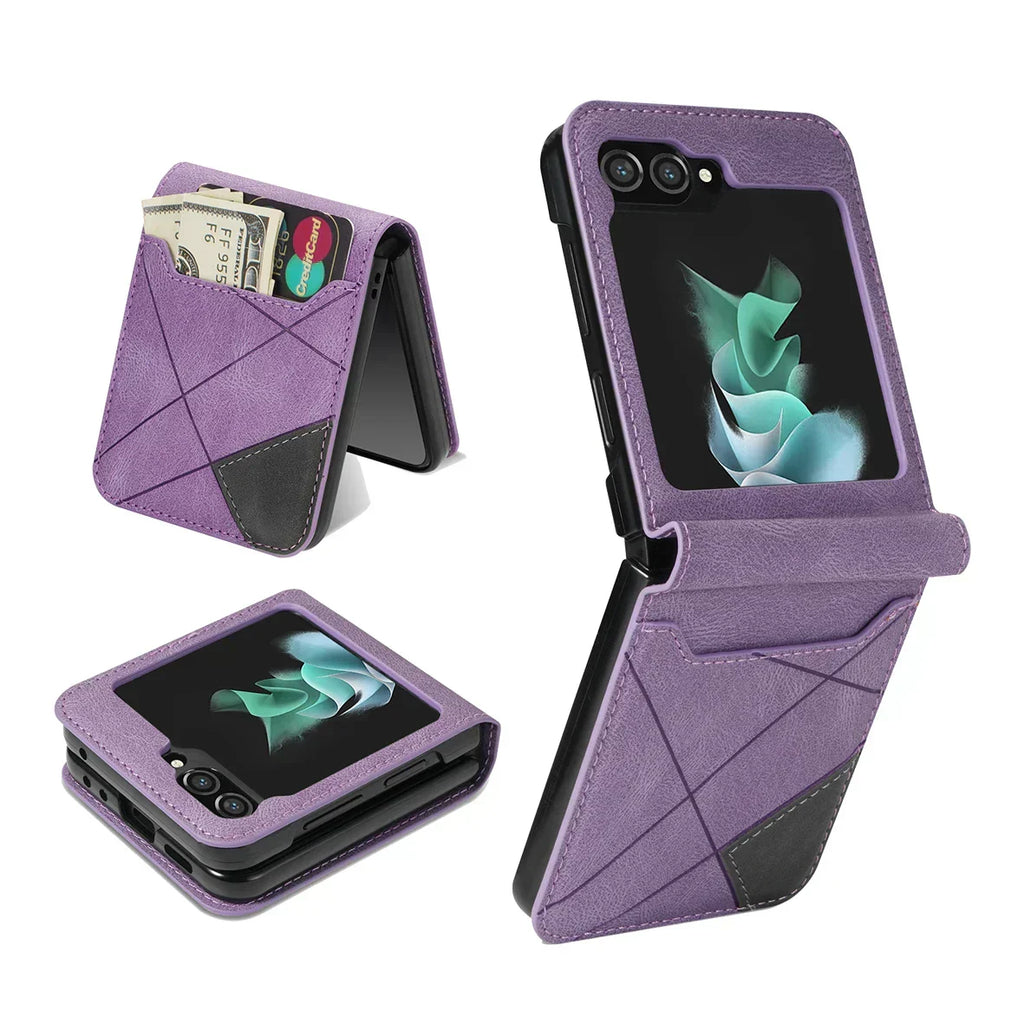 siopsrl | Leather Wallet Case for Samsung Galaxy Z Flip Series