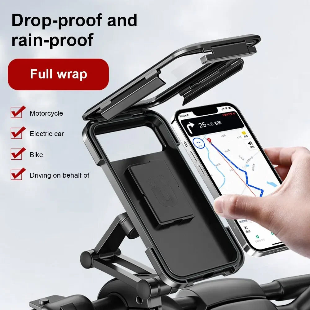 Waterproof Motorcycle Phone Mount Holder