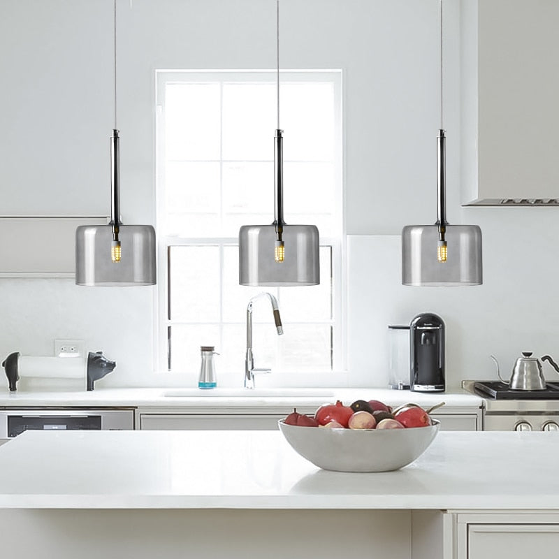 Siopsrl| Pendant lamp for the dining table made of glass