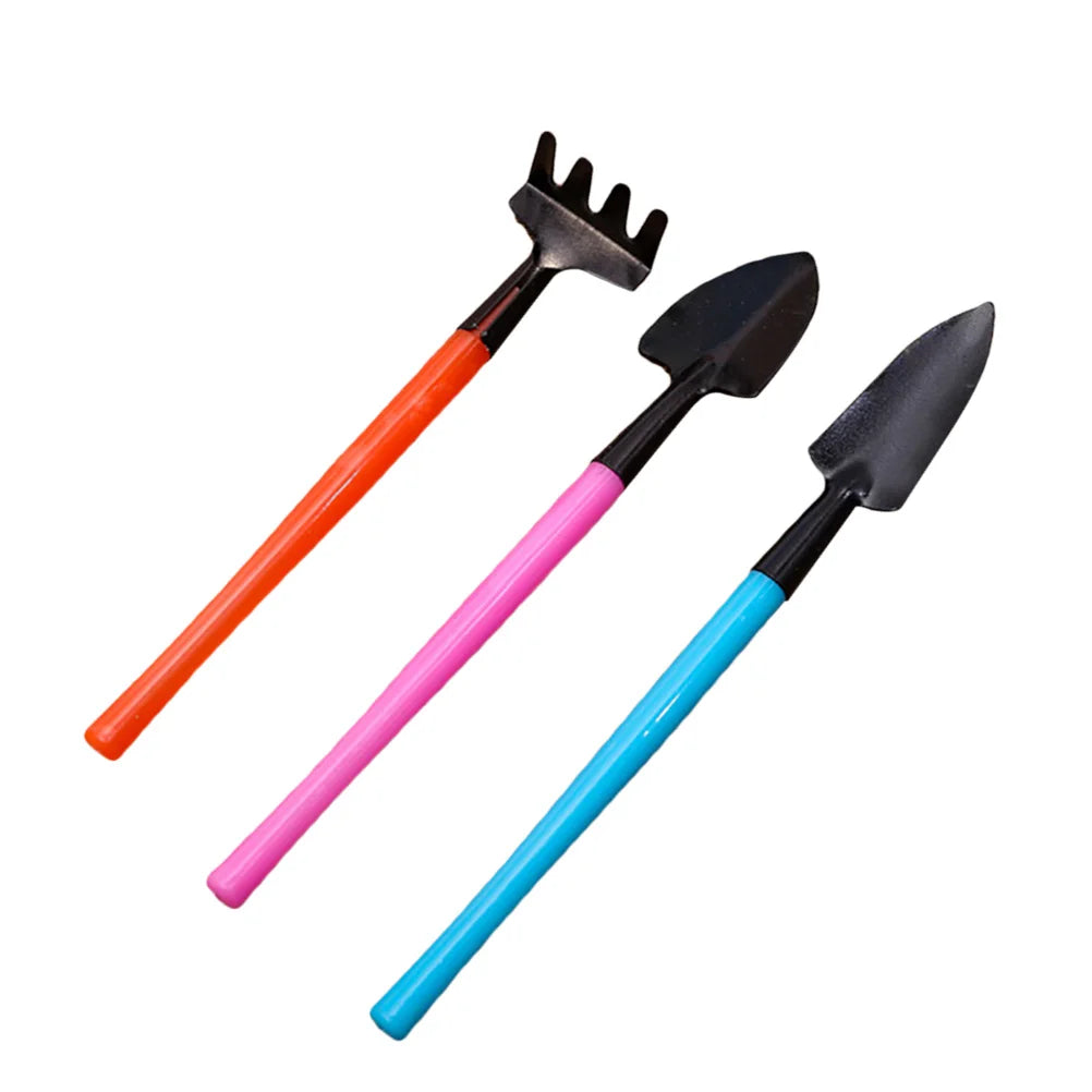 Siopsrl| Florinita 3-piece Mini Garden Tool Set | Hand Trowel, Rake & Shovel | For Houseplants & Bonsai | 22 cm Length