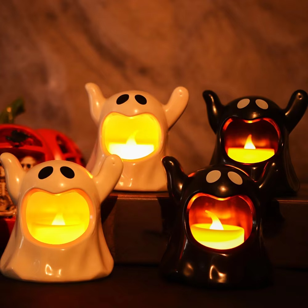 Siopsrl| Light Ghost Halloween Lamp – LED Ghost Decoration with Battery Lighting