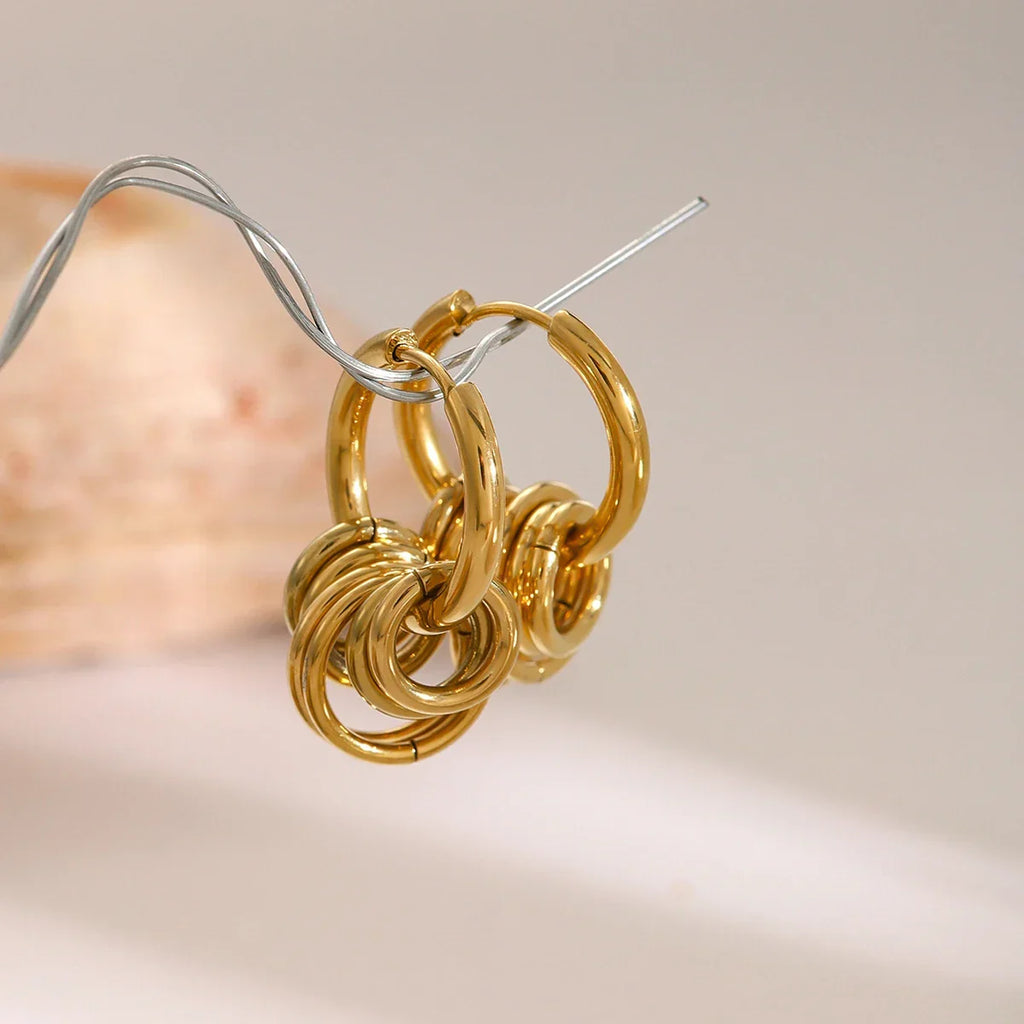 Siopsrl| Dainty Huggie Hoop Spiral Earrings