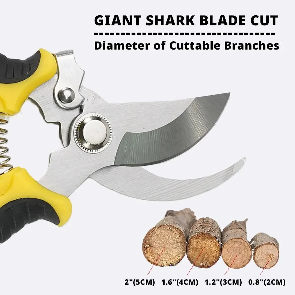 Siopsrl| PrecisionCut Pruning Shears | Stainless Steel Garden Scissors for Trimming