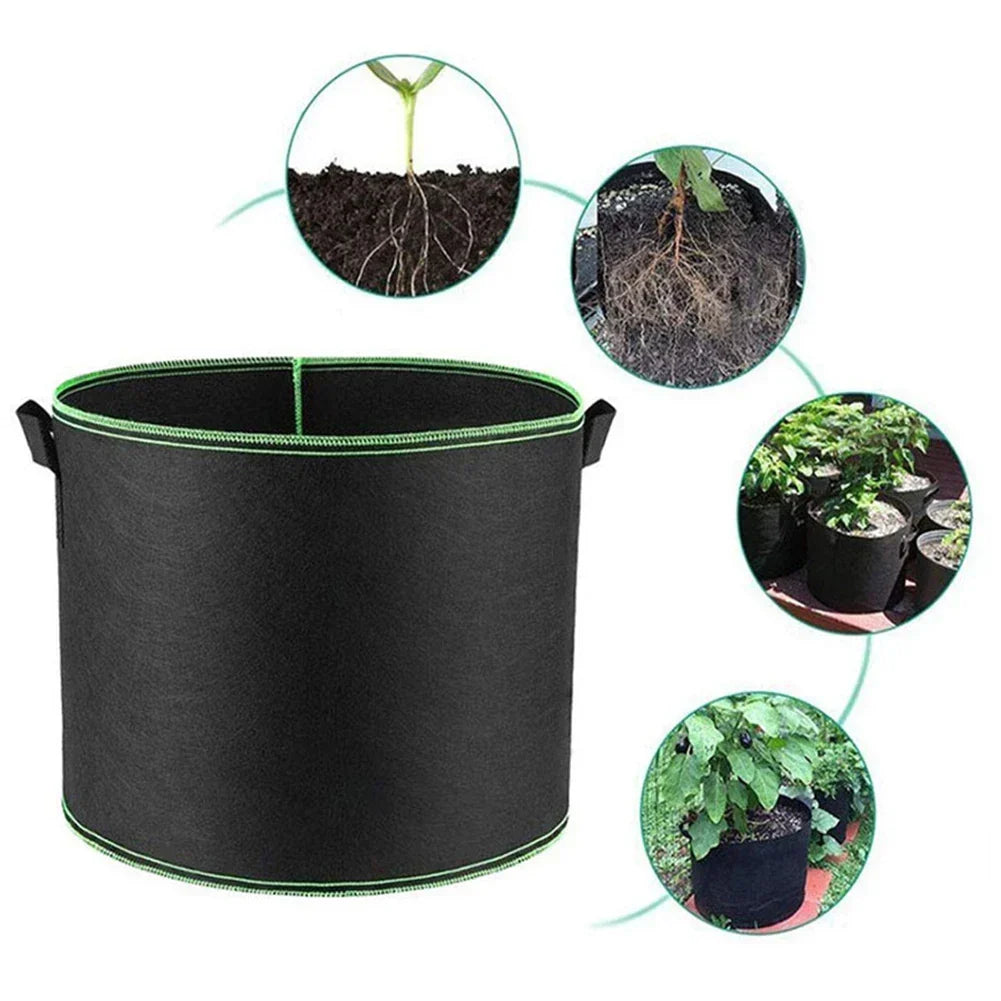 Siopsrl| Planting bag made of nonwoven fabric – Robust garden container with handles for plants